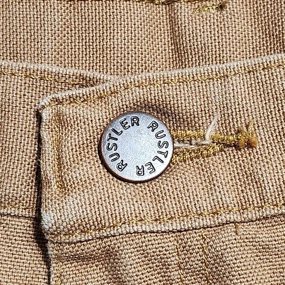 Rustler By Wrangler Mens 32X29 Brown Carpenter Jeans Straight Relaxed Fit Y2K - Picture 5 of 10